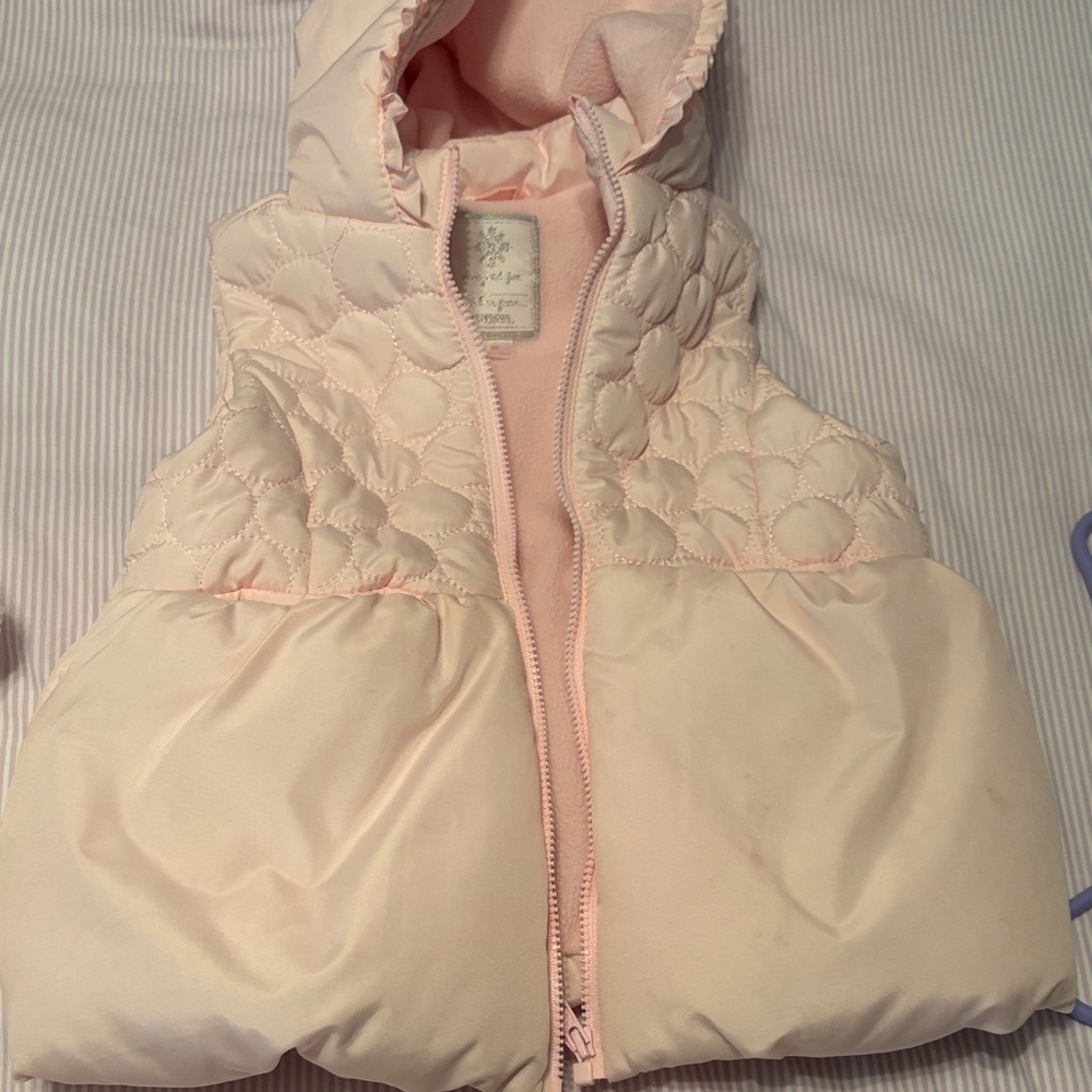 Gymboree Light Pink Quilted Vest